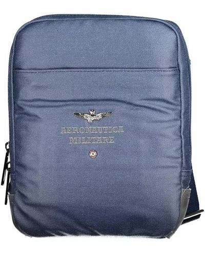 Aeronautica Militare Contrast Detail Shoulder Bag - Blue