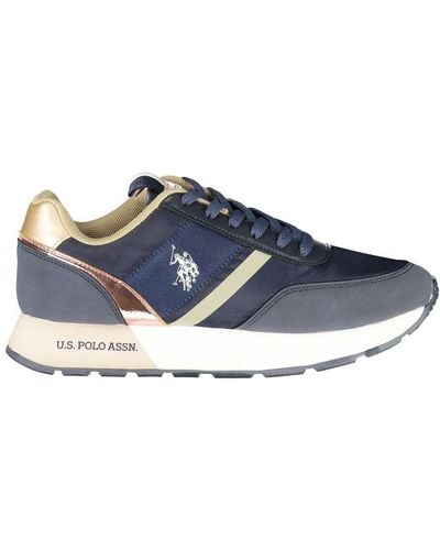 U.S. POLO ASSN. Blue Polyester Sneaker