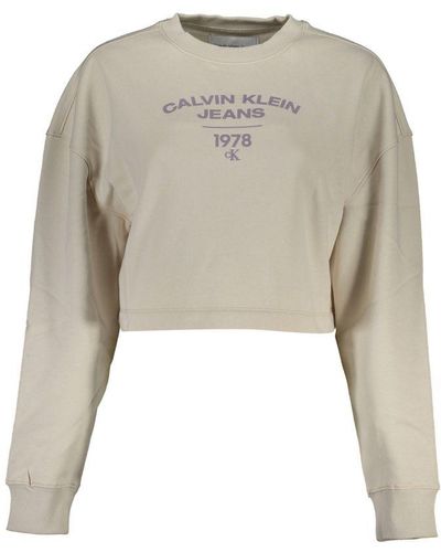 Calvin Klein Crew Neck Fleece Sweatshirt - Multicolour