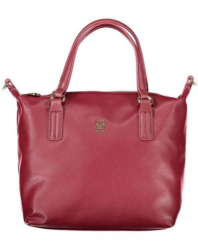 Tommy Hilfiger Polyester Handbag - Red