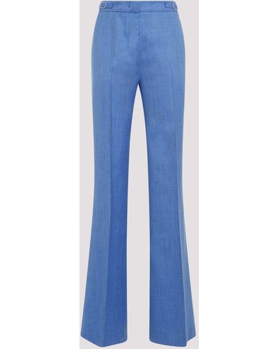 Gabriela Hearst Blue Vesta Virgin Wool Trousers