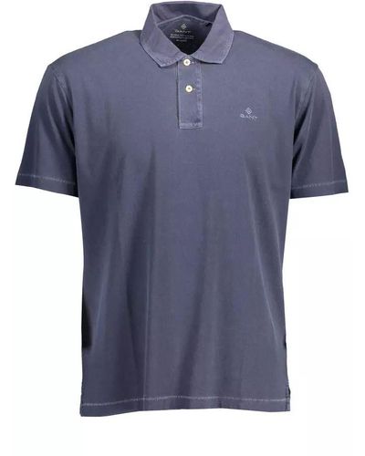 GANT Blue Cotton Polo Shirt