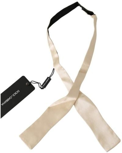Dolce & Gabbana Slim Skinny Necktie 100% Silk Tie - Metallic