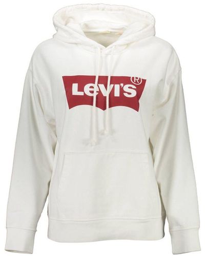 Levi's White Cotton Sweater