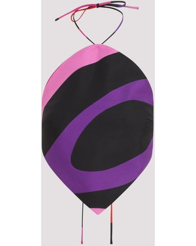 Emilio Pucci Red Silk Top - Purple