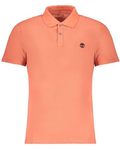 Timberland Cotton Polo Shirt - Orange