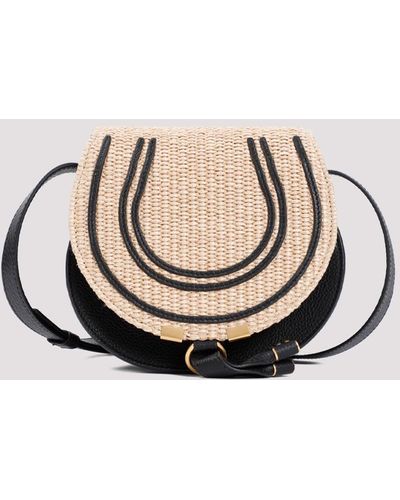 Chloé Sand Marcie Calf Leather Shoulder Bag - Black