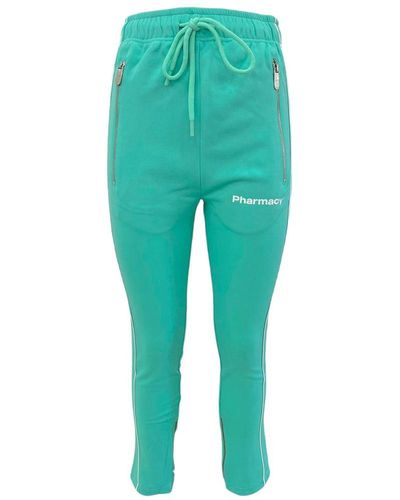 Pharmacy Industry Green Polyester Jeans & Pant