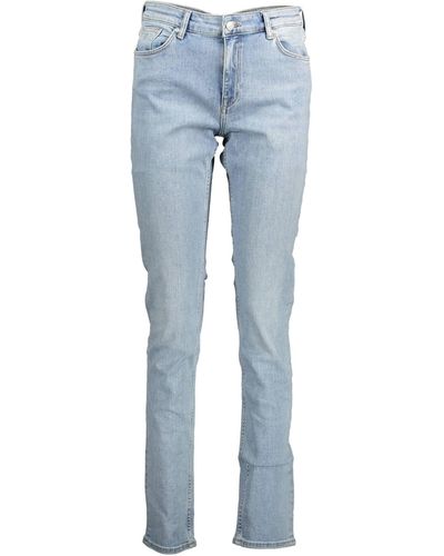 GANT Slim Fit Organic Cotton Light Jeans - Blue
