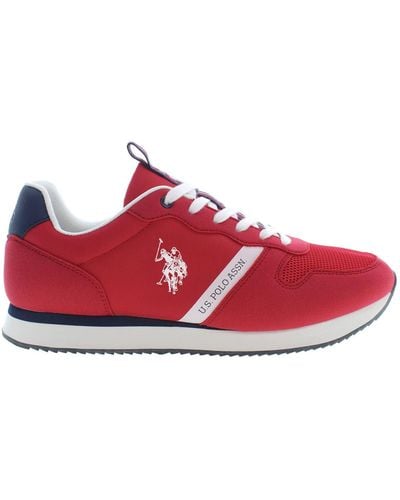 U.S. POLO ASSN. U. S. Polo Assn. Polyester Trainer - Red