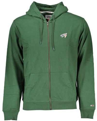 Tommy Hilfiger Chic Hooded Zip Jumper - Green