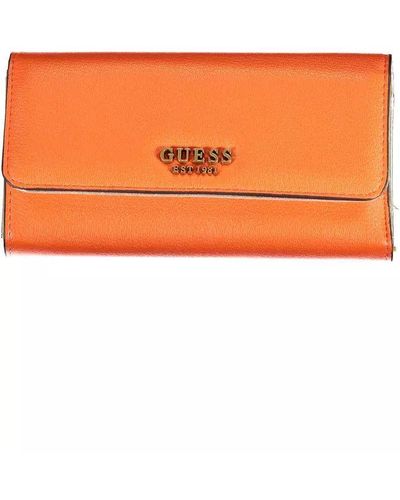 Guess Chic Orange Wallet With Contrasting Details
