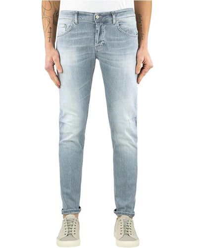 Dondup Sleek Slim Fit Designer Jeans - Blue