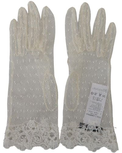 Dolce & Gabbana Chic Wrist Length Gloves - Grey