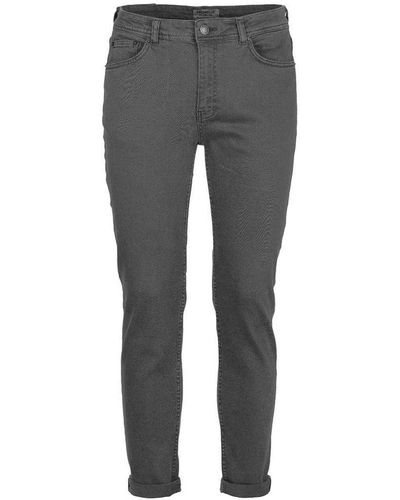 Fred Mello Grey Cotton Jeans & Pant