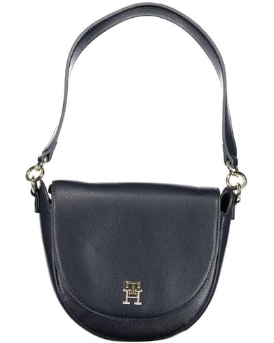 Tommy Hilfiger Elegant Shoulder Bag With Contrasting Details - Black