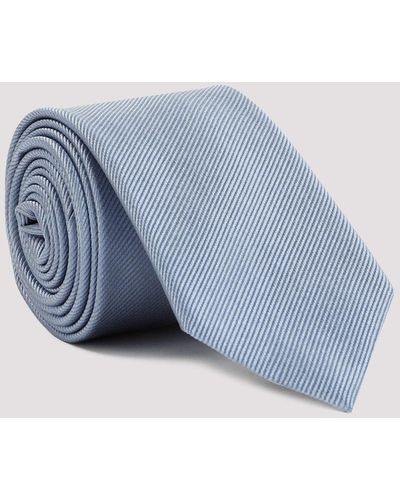 Giorgio Armani Light Blue Silk Tie