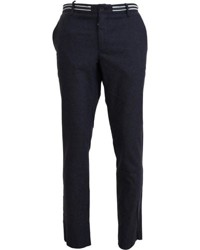 Domenico Tagliente Sophisticated Dress Trousers For - Blue