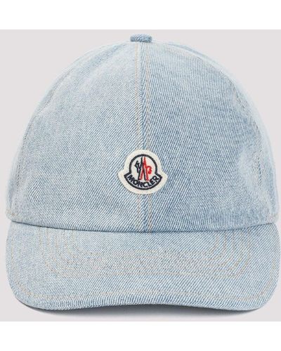 Moncler Medium Blue Cotton Hat
