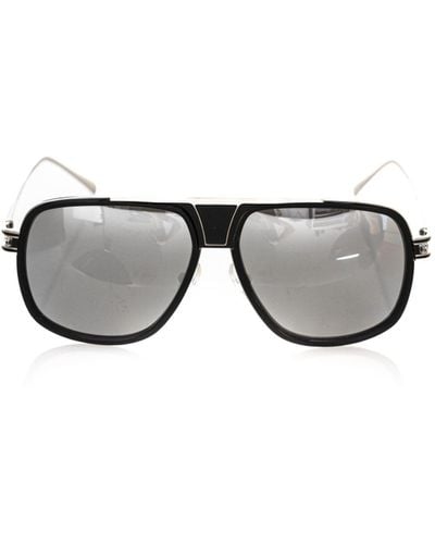 Frankie Morello Sleek Shield Sunglasses With Gradient Lens - Black