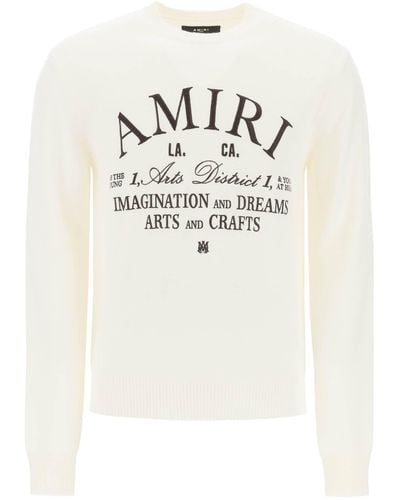 Amiri Arts District Wool Jumper - White