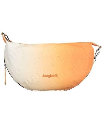 Desigual Orange Polyethylene Handbag - White