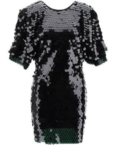 ROTATE BIRGER CHRISTENSEN Sequin Mini Dress - Black