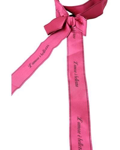 Dolce & Gabbana L'Amore E'Bellezza Waist Belt - Pink