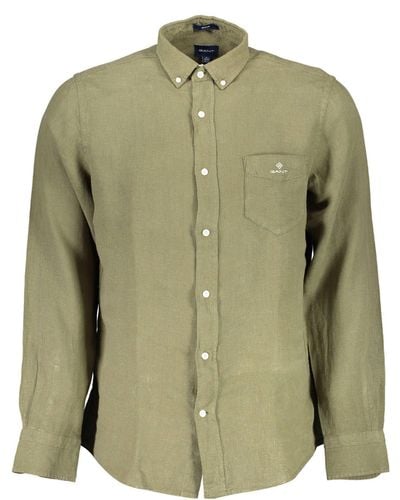 GANT Linen Shirt - Green