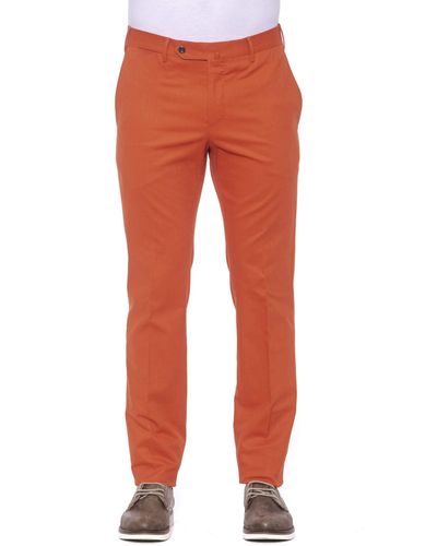 PT Torino Elegant Cotton Blend Pants For - Orange