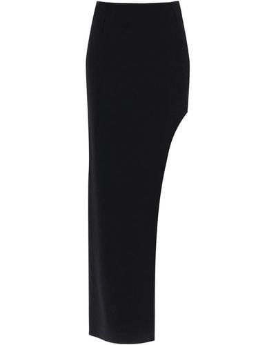 MVP WARDROBE 'plaza' Skirt With Asymmetrical Hem - Black