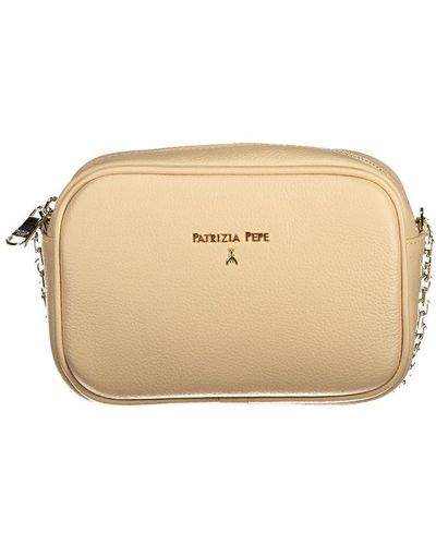 Patrizia Pepe Leather Handbag - Natural