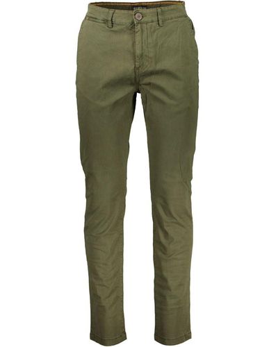 Napapijri Trendsetting Cotton Trousers - Green
