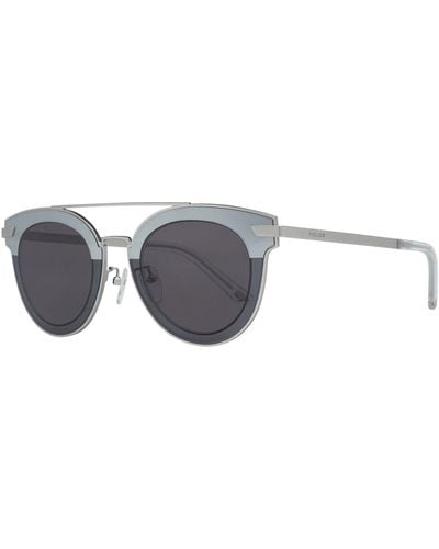 Police Silver Men Sunglasses - Grey