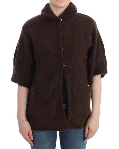 Cavalli Mohair Knitted Cardigan - Brown