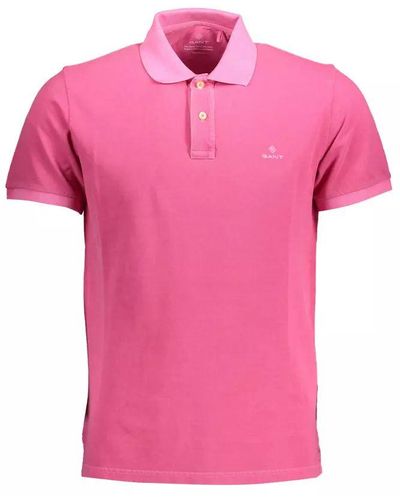 GANT Pink Cotton Polo Shirt