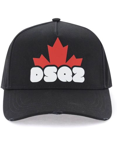 DSquared² Dsq2 Baseball Cap - Black