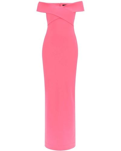 Solace London Maxi Dress Ines With - Pink