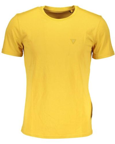 Guess Polyester T-Shirt - Yellow