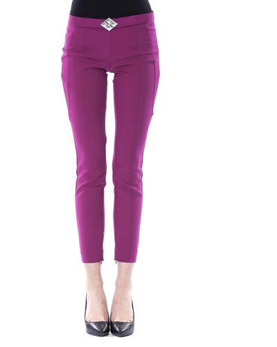 Byblos Skinny Zipped Closure Jeans & Pant - Purple