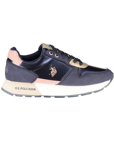 U.S. POLO ASSN. Blue Polyester Trainer