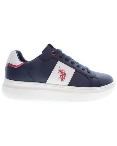 U.S. POLO ASSN. Chic Lace-Up Sporty Trainers - Blue