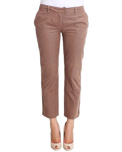 CoSTUME NATIONAL C'n'c Cropped Corduroys Trousers - Brown