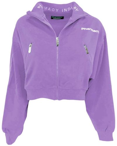Pharmacy Industry Purple Polyester Jackets & Coat