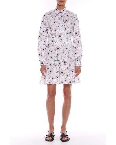 Love Moschino Chic Dres With Accent - White