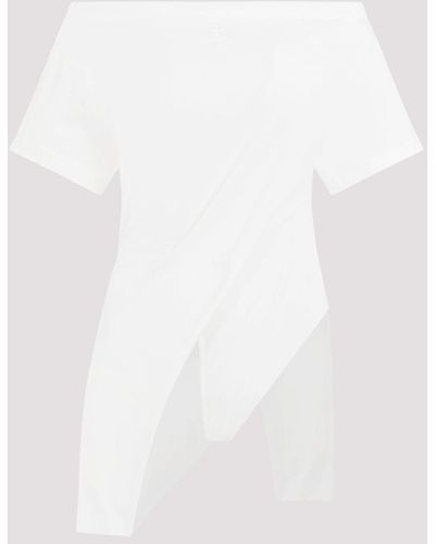 Courreges Heritage White Cotton Bodysuit