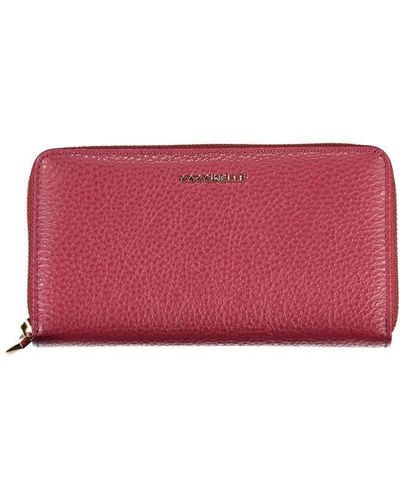 Coccinelle Elegant Leather Zip Wallet - Red