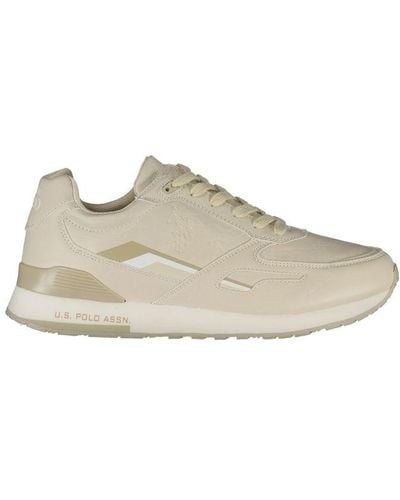 U.S. POLO ASSN. Beige Polyester Trainer - Natural