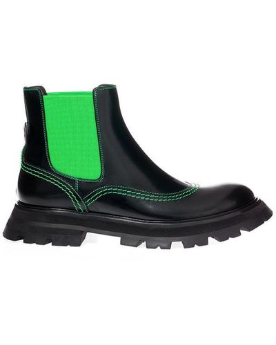 Alexander McQueen Leather Boot - Green