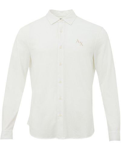 Armani Exchange Organic Cotton Shirt - White